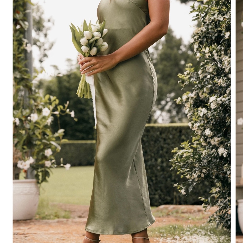 Petal & Pulp Grasie dress in Olive Size 4